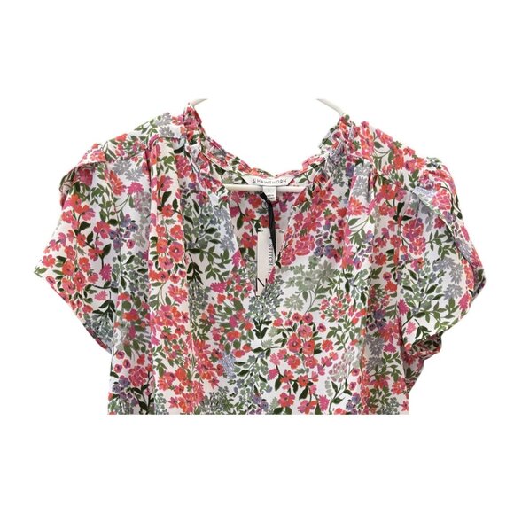 41 Hawthorn Womens Floral Blouse L 100% Recycled Polyester Eco-Friendly NWT - Picture 2 of 8